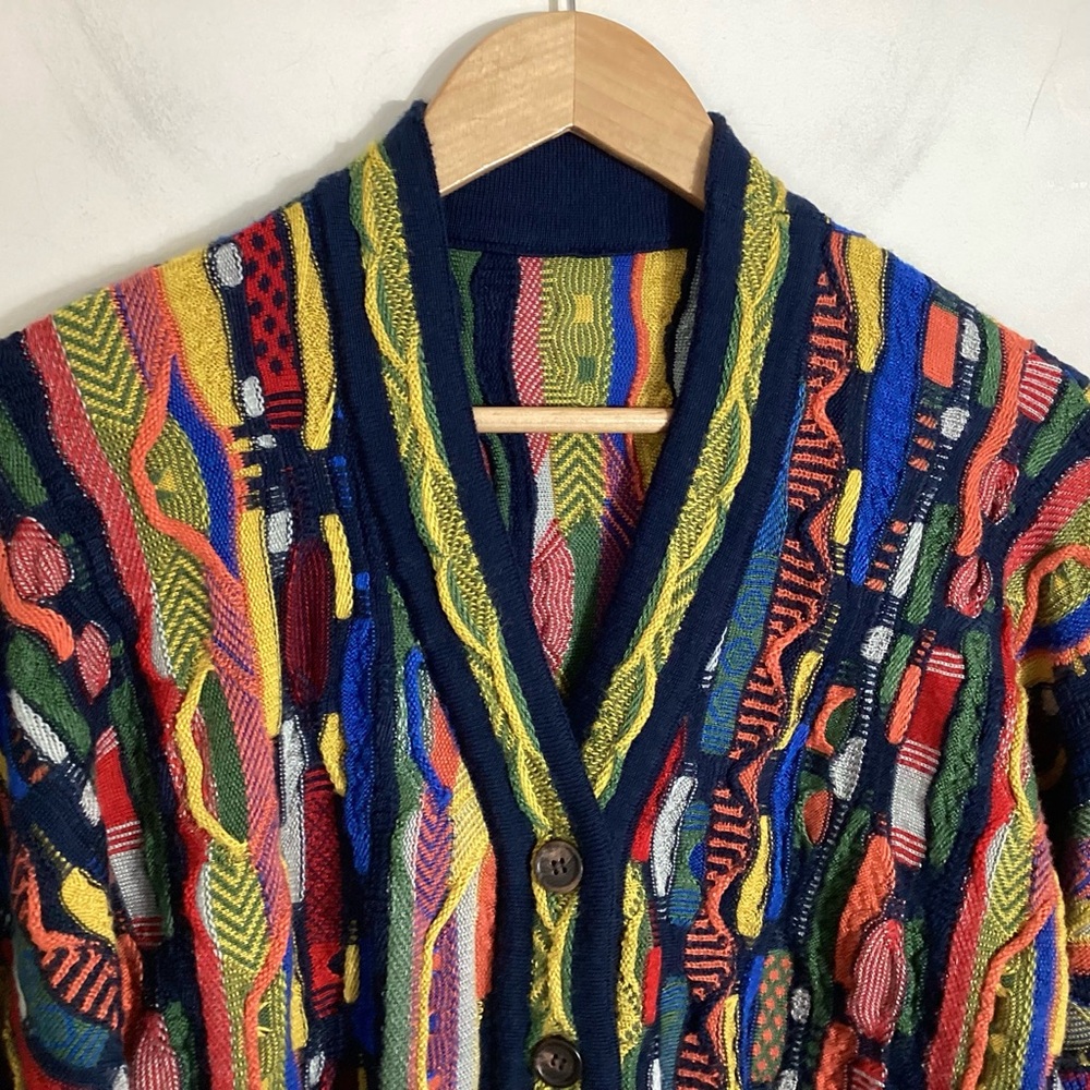 Coogi Style Women’s 3D Knit Boyfriend Cardigan L/XL - Picture 6 of 16